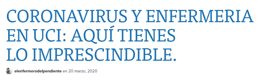 corona y enfemeria UCI